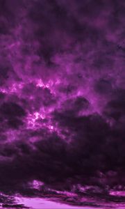 Preview wallpaper clouds, sky, purple, thick, dark