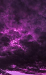 Preview wallpaper clouds, sky, purple, thick, dark