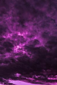 Preview wallpaper clouds, sky, purple, thick, dark