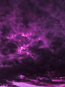 Preview wallpaper clouds, sky, purple, thick, dark