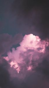 Preview wallpaper clouds, sky, purple, shade, atmosphere