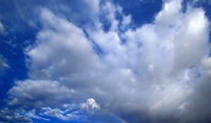 Preview wallpaper clouds, sky, rainbow, utah, national park