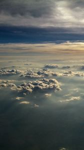 Preview wallpaper clouds, sky, rays, beautiful