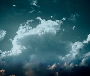 Preview wallpaper clouds, sky, stars, overcast