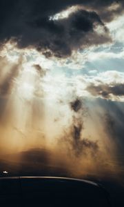 Preview wallpaper clouds, sky, sunlight, dark