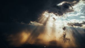 Preview wallpaper clouds, sky, sunlight, dark