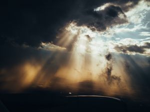 Preview wallpaper clouds, sky, sunlight, dark