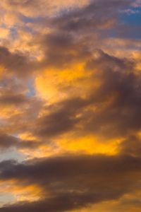 Preview wallpaper clouds, sky, sunlight, white, blue, yellow