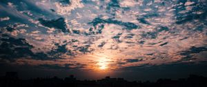 Preview wallpaper clouds, sky, sunset