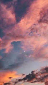 Preview wallpaper clouds, sky, sunset, dawn, porous