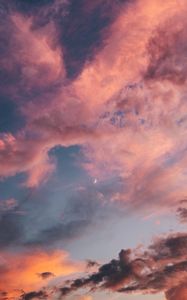 Preview wallpaper clouds, sky, sunset, dawn, porous