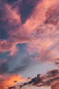 Preview wallpaper clouds, sky, sunset, dawn, porous