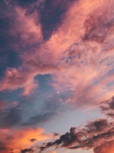 Preview wallpaper clouds, sky, sunset, dawn, porous