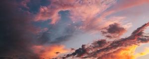 Preview wallpaper clouds, sky, sunset, dawn, porous