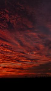 Preview wallpaper clouds, sky, sunset, dark, nature