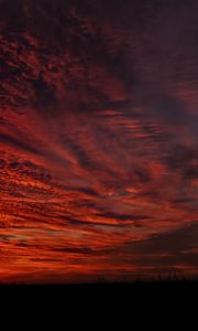 Preview wallpaper clouds, sky, sunset, dark, nature