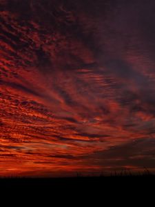 Preview wallpaper clouds, sky, sunset, dark, nature