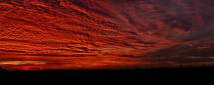 Preview wallpaper clouds, sky, sunset, dark, nature