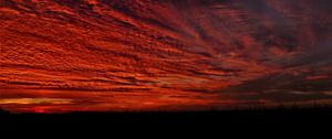 Preview wallpaper clouds, sky, sunset, dark, nature