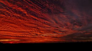 Preview wallpaper clouds, sky, sunset, dark, nature