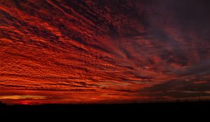 Preview wallpaper clouds, sky, sunset, dark, nature