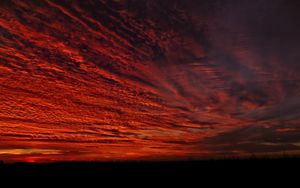 Preview wallpaper clouds, sky, sunset, dark, nature