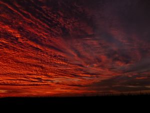 Preview wallpaper clouds, sky, sunset, dark, nature