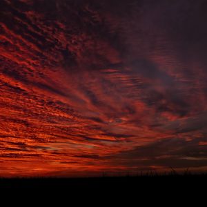 Preview wallpaper clouds, sky, sunset, dark, nature