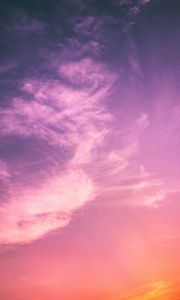 Preview wallpaper clouds, sky, sunset, porous, light