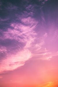 Preview wallpaper clouds, sky, sunset, porous, light