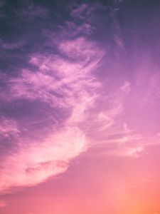 Preview wallpaper clouds, sky, sunset, porous, light
