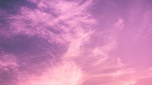 Preview wallpaper clouds, sky, sunset, porous, light