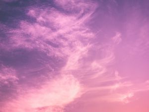 Preview wallpaper clouds, sky, sunset, porous, light