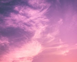 Preview wallpaper clouds, sky, sunset, porous, light