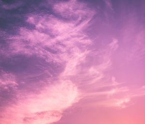 Preview wallpaper clouds, sky, sunset, porous, light