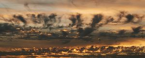 Preview wallpaper clouds, sky, sunset, twilight