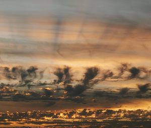 Preview wallpaper clouds, sky, sunset, twilight