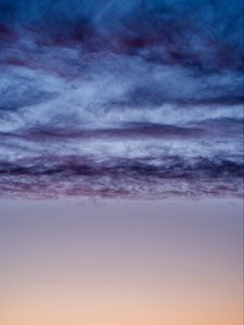 Preview wallpaper clouds, sky, sunset, gradient, beautiful