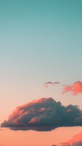 Preview wallpaper clouds, sky, sunset, pink