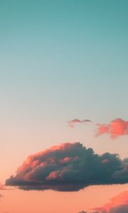 Preview wallpaper clouds, sky, sunset, pink