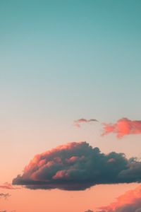 Preview wallpaper clouds, sky, sunset, pink