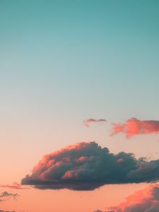 Preview wallpaper clouds, sky, sunset, pink