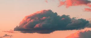 Preview wallpaper clouds, sky, sunset, pink