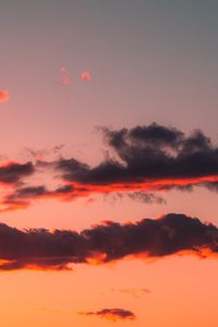 Preview wallpaper clouds, sky, sunset, beautiful