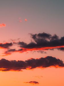 Preview wallpaper clouds, sky, sunset, beautiful