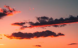 Preview wallpaper clouds, sky, sunset, beautiful