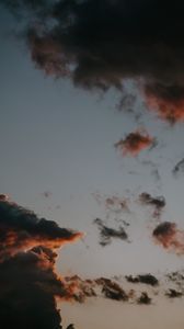 Preview wallpaper clouds, sky, sunset, dusk, evening