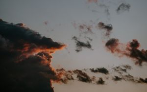 Preview wallpaper clouds, sky, sunset, dusk, evening