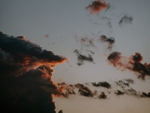 Preview wallpaper clouds, sky, sunset, dusk, evening