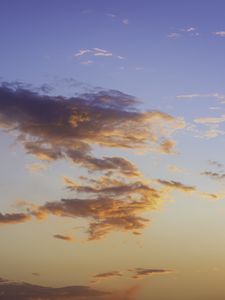Preview wallpaper clouds, sky, sunset, beautiful, evening